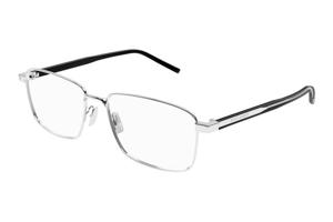 Saint Laurent SL666 004 ONE SIZE (58) Ezüst Unisex Dioptriás szemüvegek