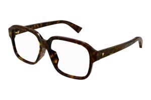 Bottega Veneta BV1295O 002 ONE SIZE (57) Havana Férfi Dioptriás szemüvegek
