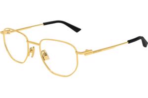Bottega Veneta BV1301O 004 L (52) Arany Unisex Dioptriás szemüvegek