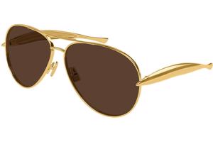 Bottega Veneta BV1305S 007 ONE SIZE (64) Arany Unisex Napszemüvegek