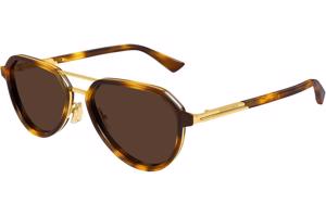 Bottega Veneta BV1373S 002 ONE SIZE (55) Havana Unisex Napszemüvegek