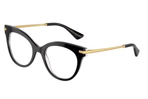 Dolce & Gabbana DG3392 3299 L (52) Fekete Férfi Dioptriás szemüvegek