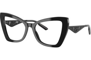 Dolce & Gabbana DG3409 501 ONE SIZE (53) Fekete Férfi Dioptriás szemüvegek