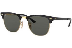 Ray-Ban Clubmaster Metal RB3716 187/58 Polarized ONE SIZE (51) Fekete Unisex Napszemüvegek