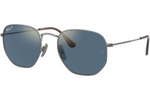 Ray-Ban Hexagonal Titanium Collection RB8148 9208T0 Polarized M (51) Ezüst Unisex Napszemüvegek