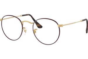 Ray-Ban Round Metal Classic RX3447V 3188 S (47) Havana Unisex Dioptriás szemüvegek
